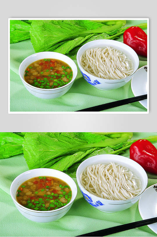 户县摆汤面美食图片