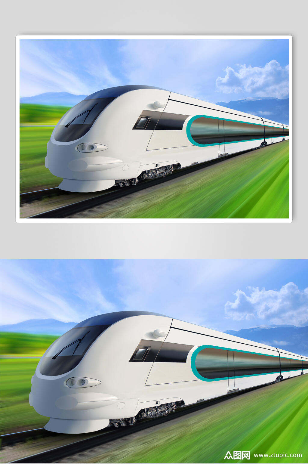 交通列车动车摄影元素图片素材