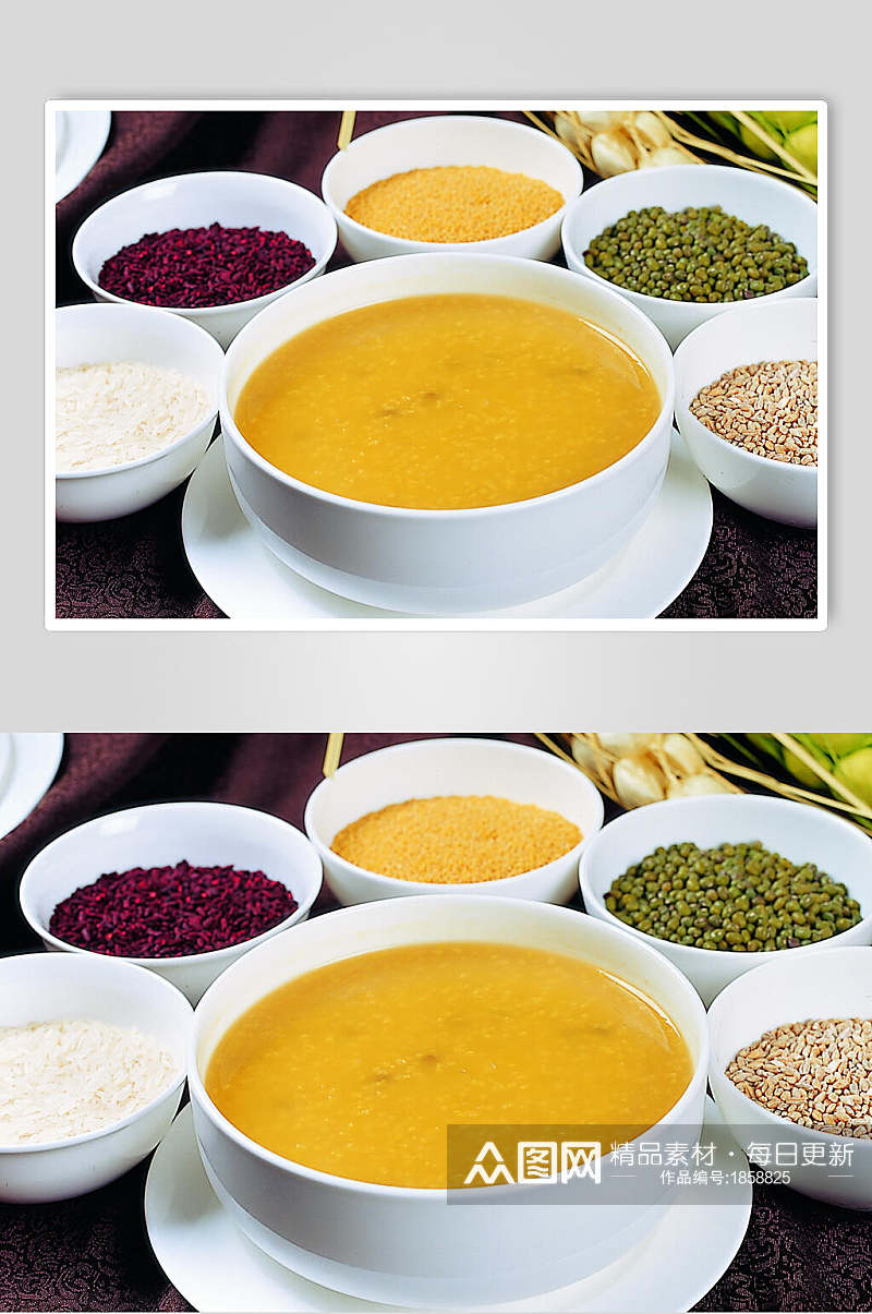 绿豆小米稀饭美食图片素材
