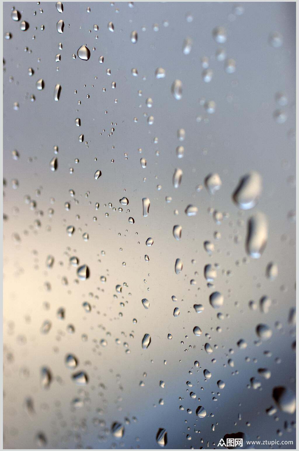 模糊透明水珠雨滴摄影背景图片