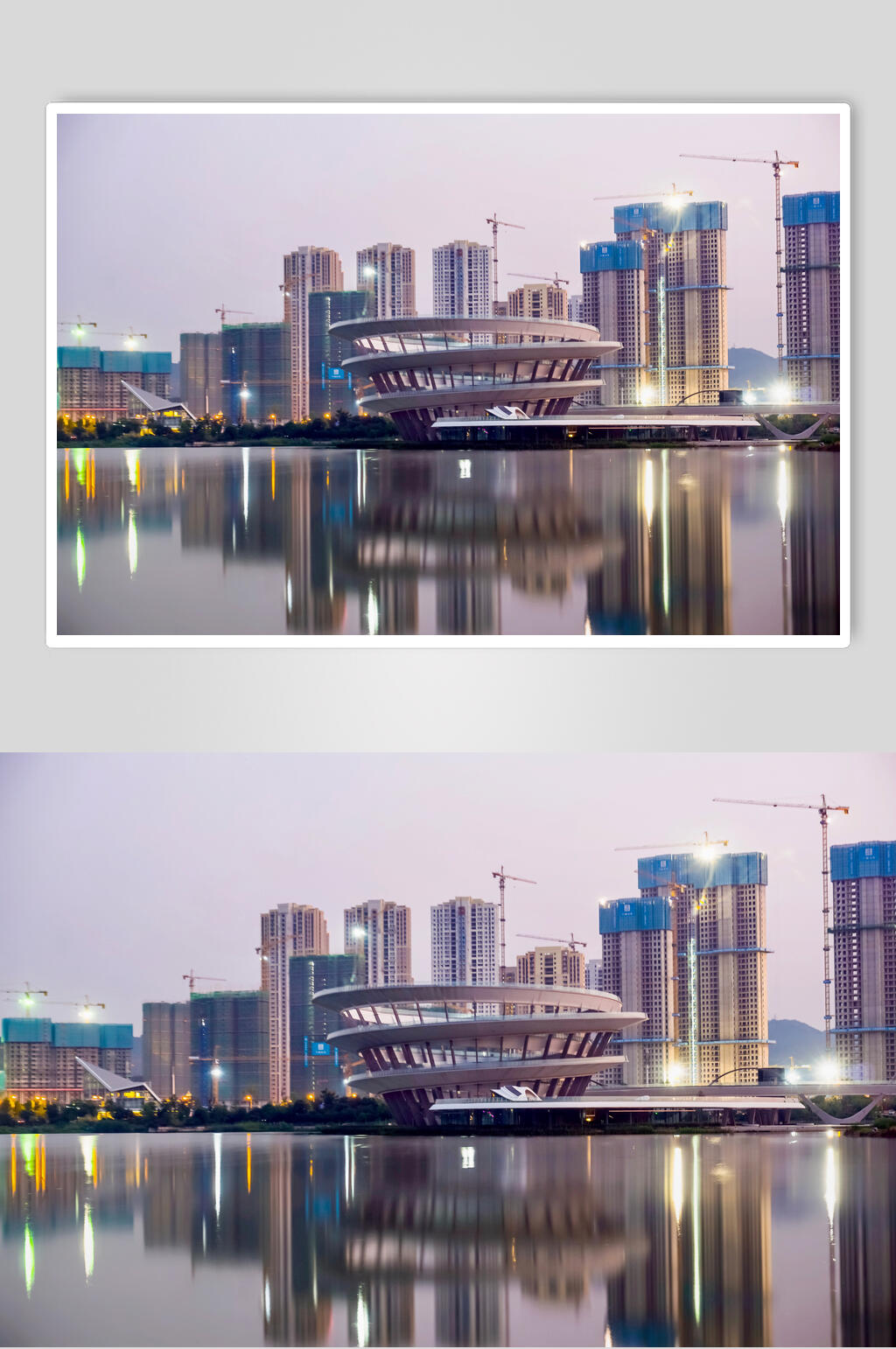 城市长沙地标建筑夜景摄影图片素材