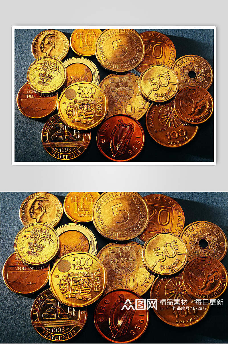 金融金币交流摄影背景图片素材