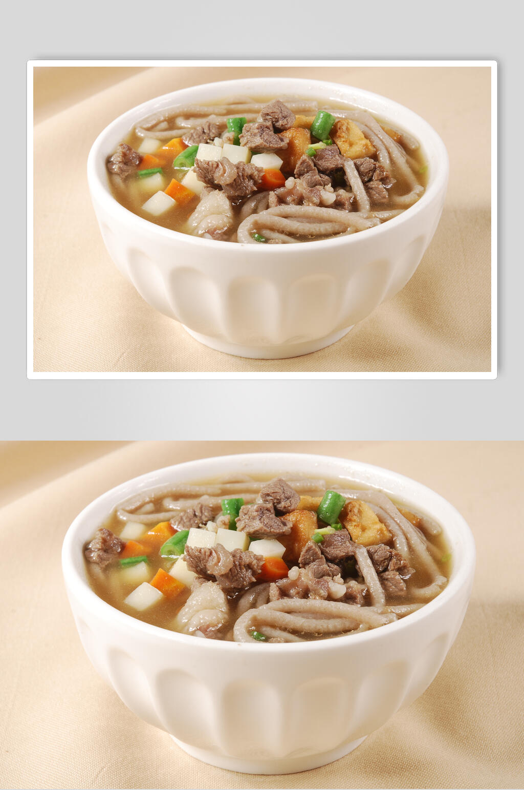 羊汤荞面饸饹食品高清图片素材
