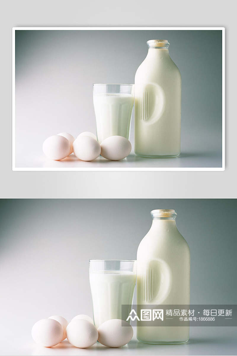 牛奶早餐摄影背景图片素材