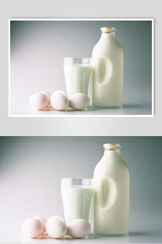 牛奶早餐摄影背景图片