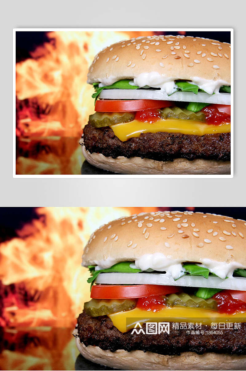 汉堡套餐摄影素材图片素材