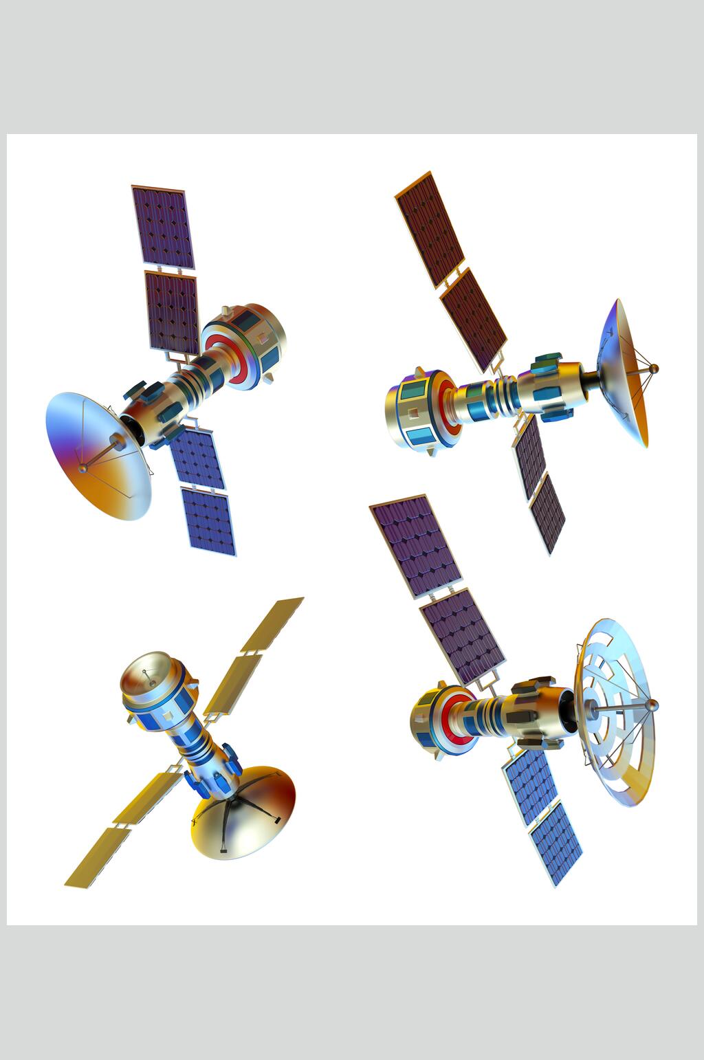 科技風(fēng)太空人造衛(wèi)星圖片素材