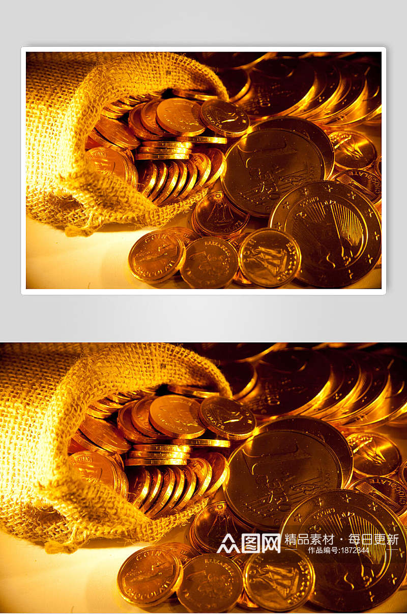 投资金融金币摄影图片素材