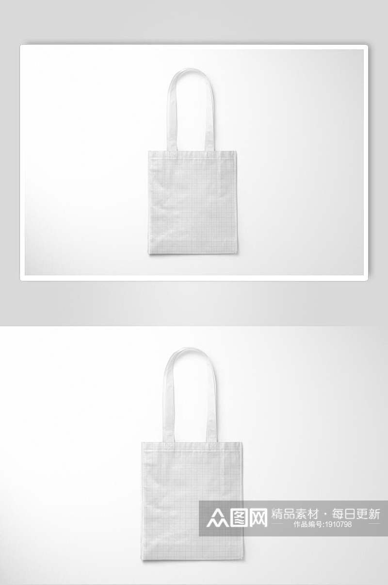 高端白色手提袋样机设计素材