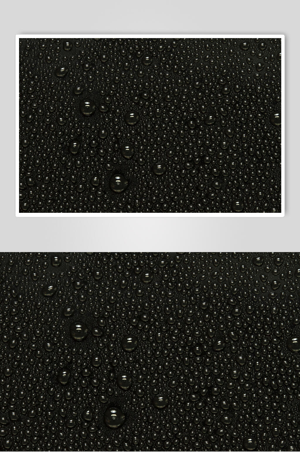 清爽透明水珠雨滴摄影图片素材
