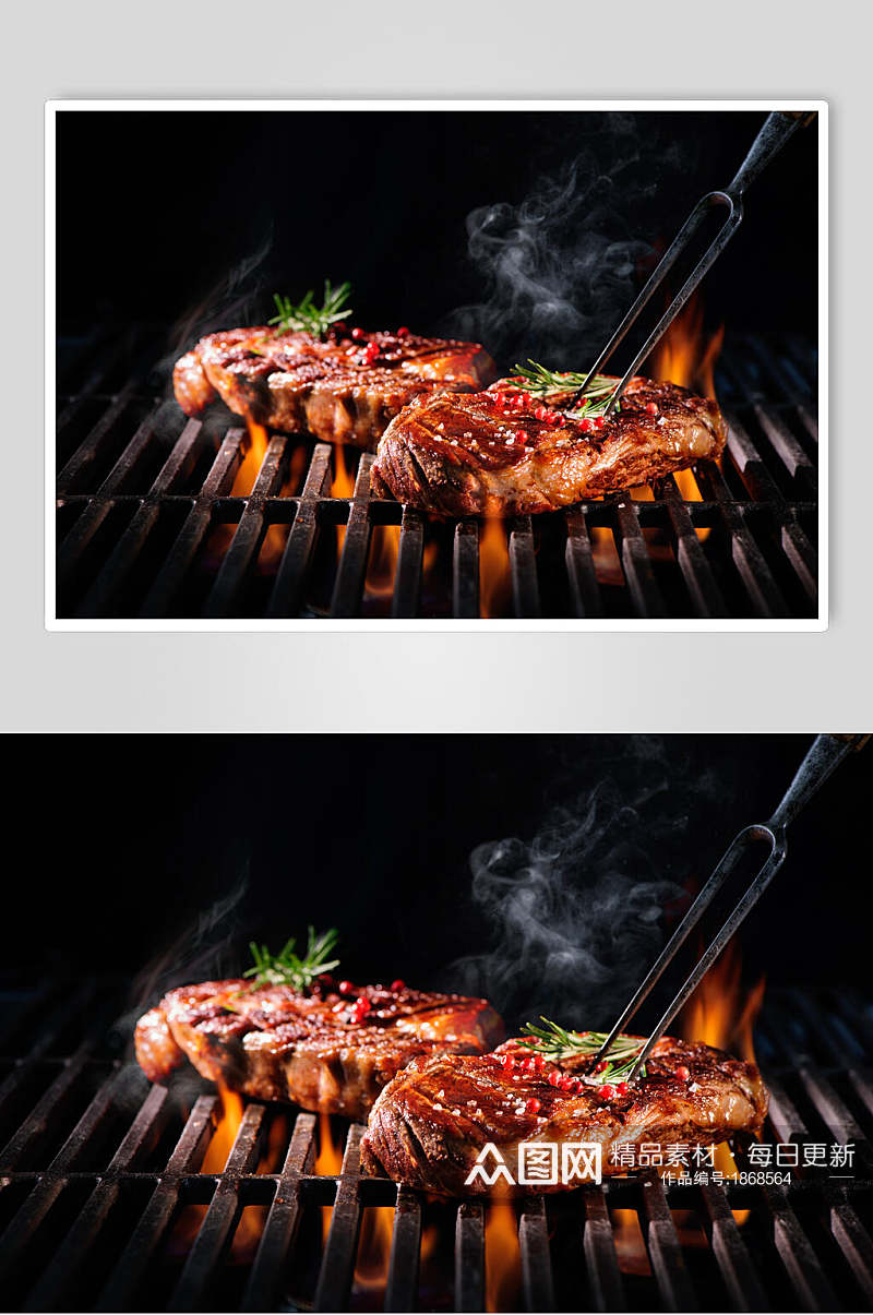 美味韩式烤肉摄影图片素材