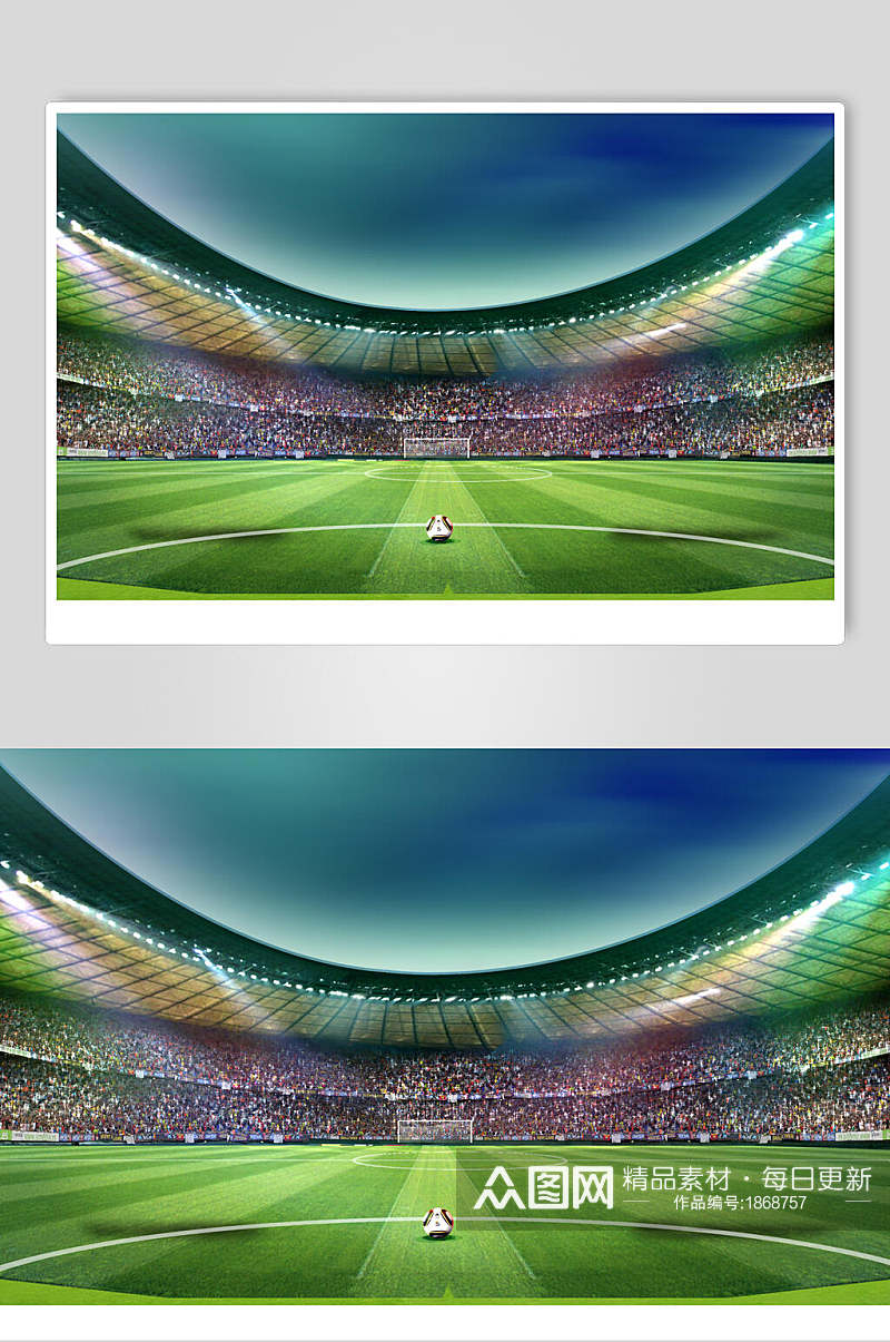 足球竞技场摄影背景图片素材