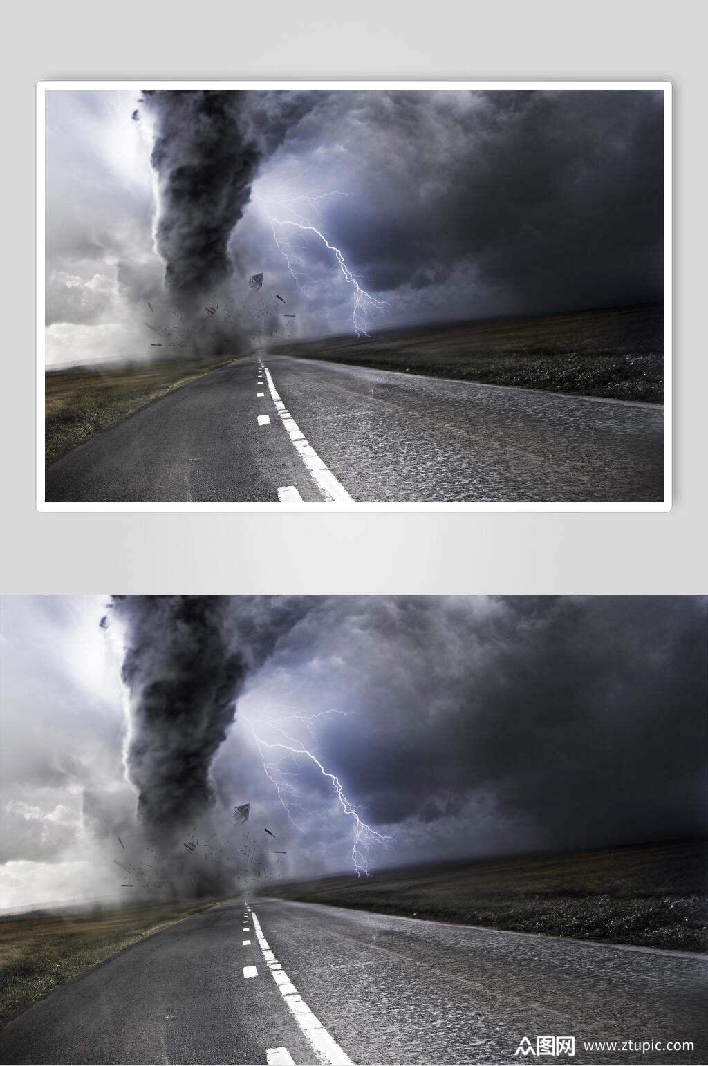 可怕龙卷风摄影素材图片