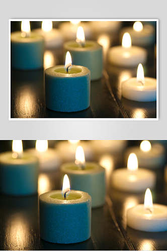 浪漫烛光蜡烛摄影图片