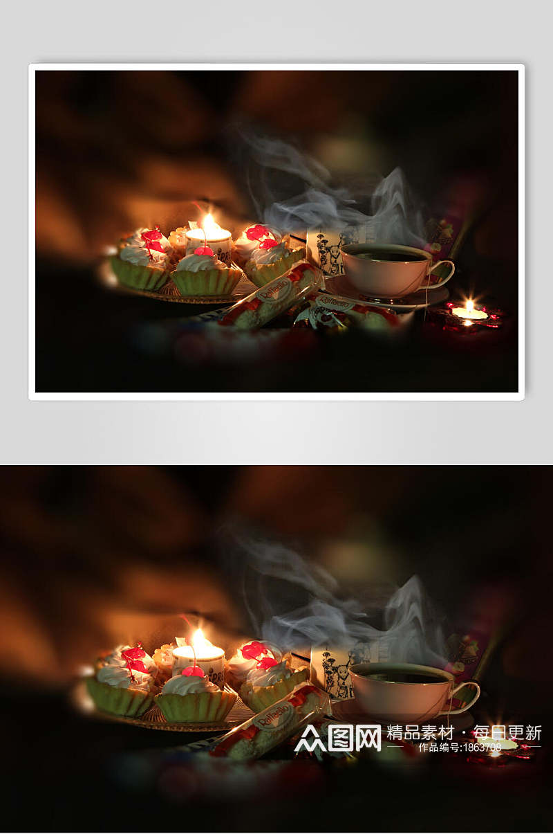 浪漫烛光蜡烛图片素材