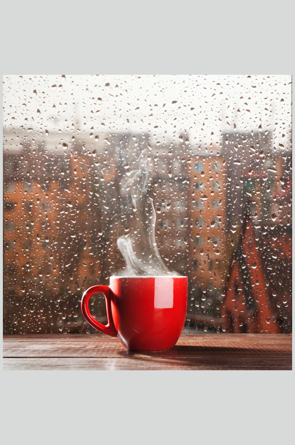真实透明水珠雨滴摄影素材图片素材