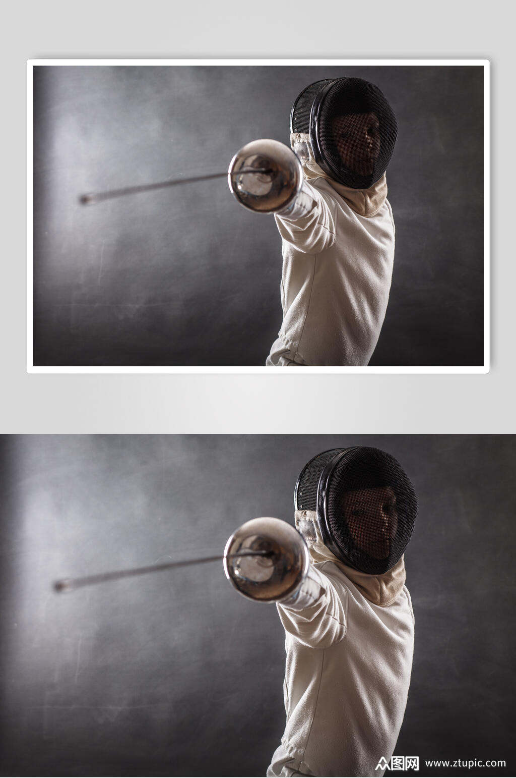 人物帅气动作击剑图片