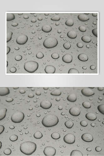 真实透明水珠雨滴摄影图片