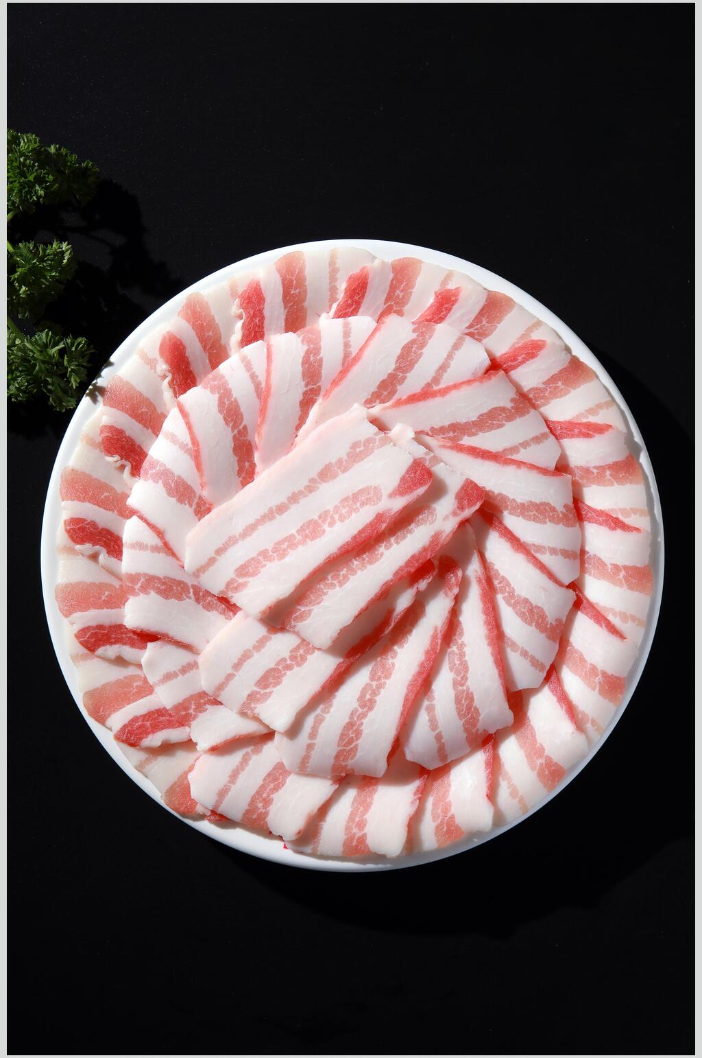 新鲜羊肉片食品高清图片素材