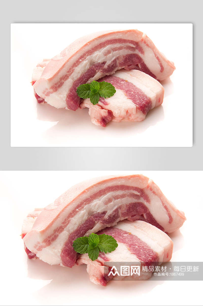 绿色安全猪肉摄影背景图片素材