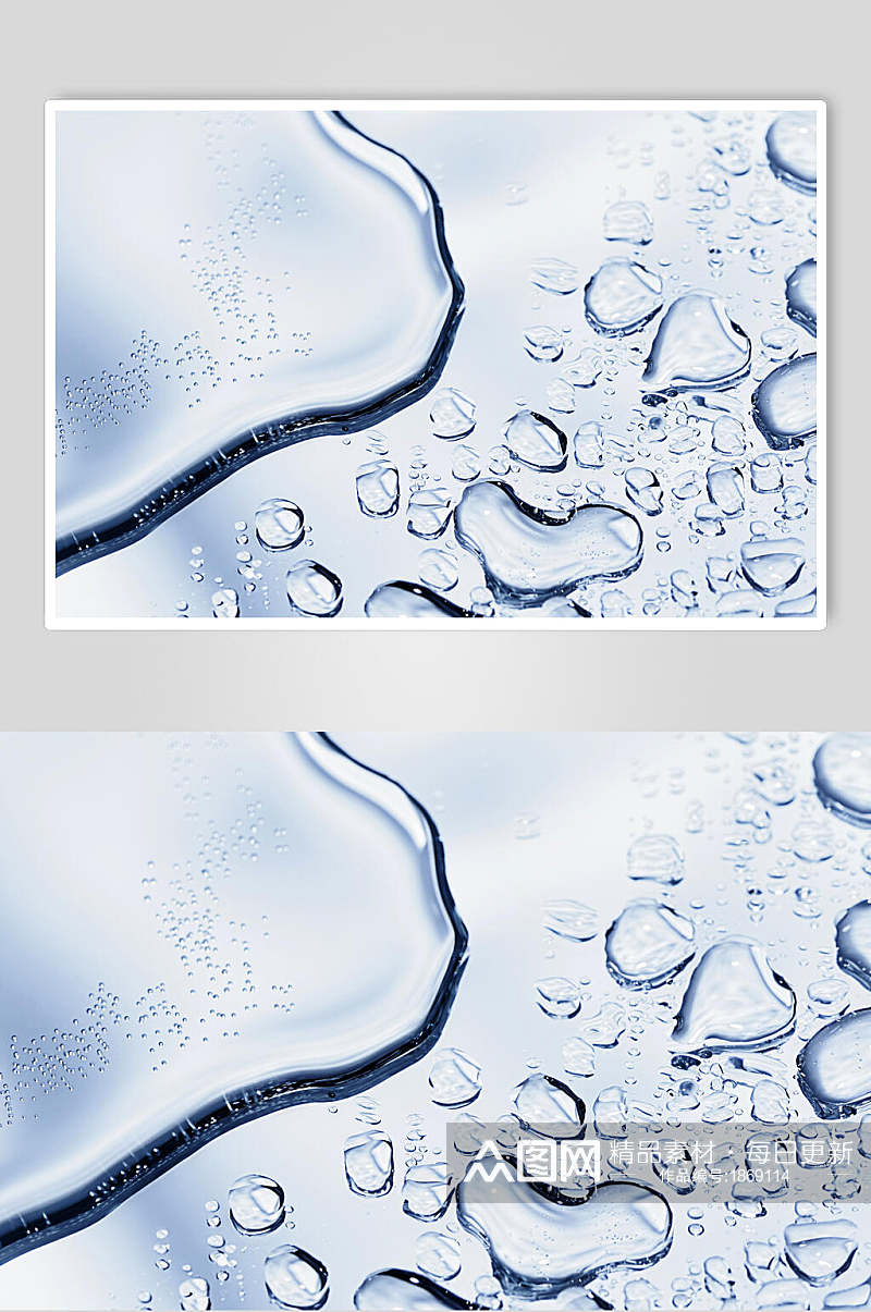 真实透明水珠雨滴图片素材