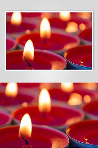 红色烛光蜡烛图片
