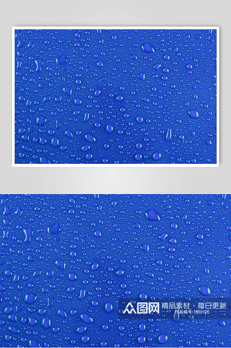 真实透明水珠雨滴摄影素材图片素材