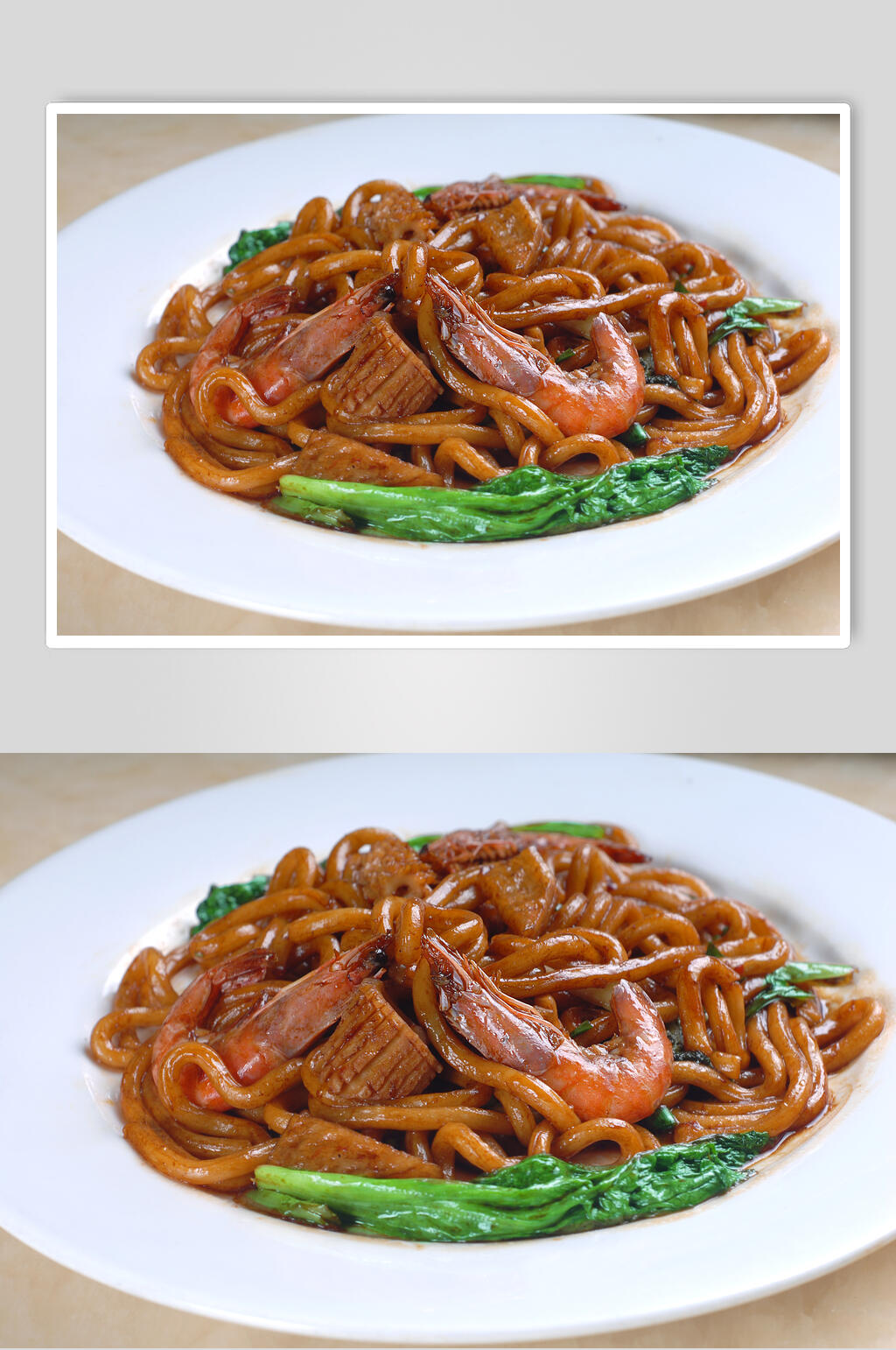 面食日式炒鸡冬面美食摄影图片素材