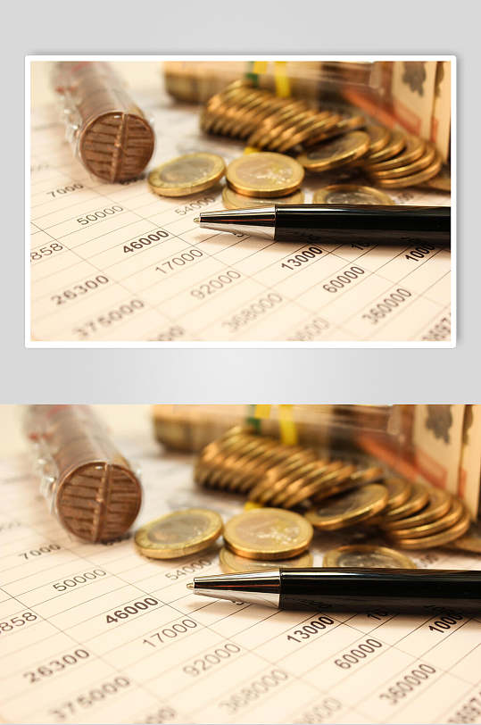 投资金融金币摄影元素图片