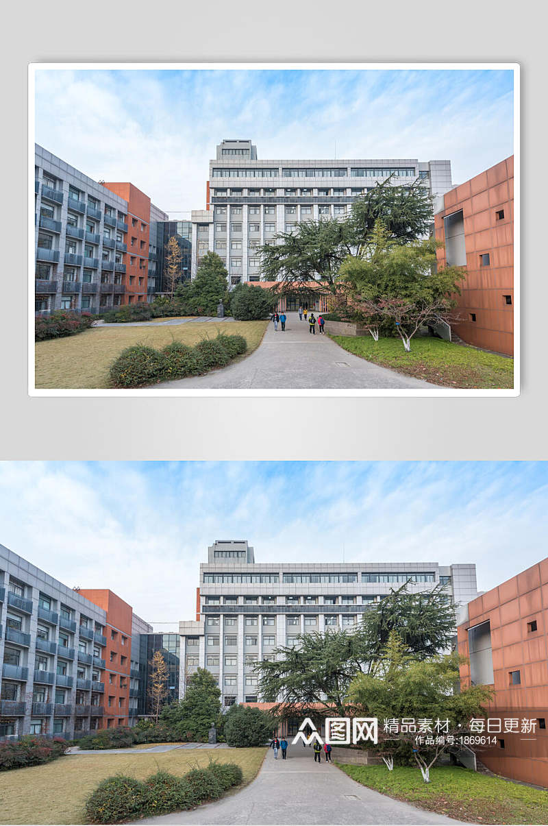 安徽合肥中国科技大学校园风光高清图片素材
