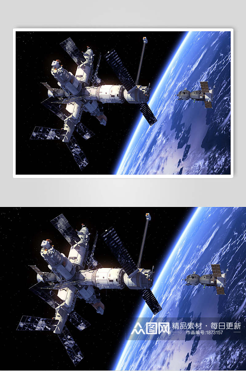科技太空人造卫星图片素材