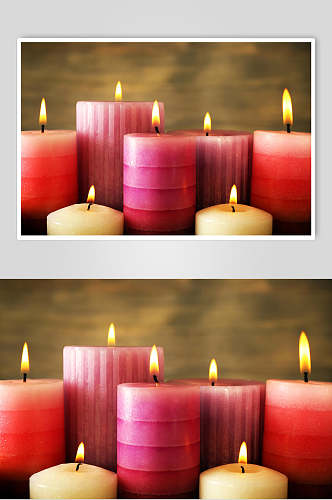 浪漫烛光蜡烛摄影素材图片