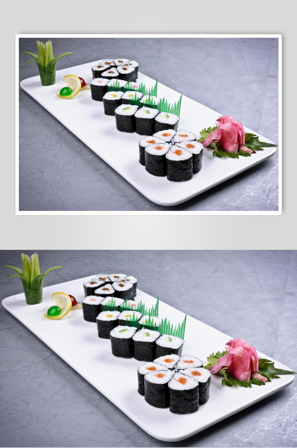 细卷寿司美食图片素材