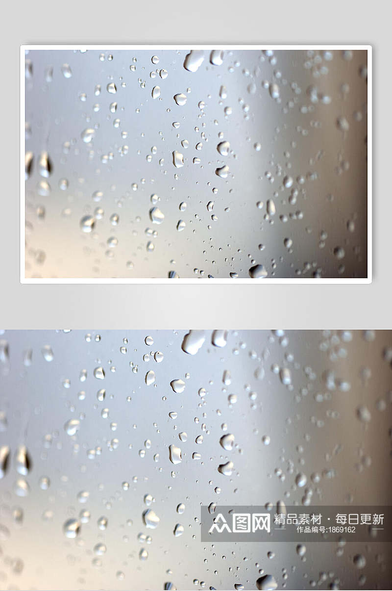 虚幻透明水珠雨滴摄影背景图片素材