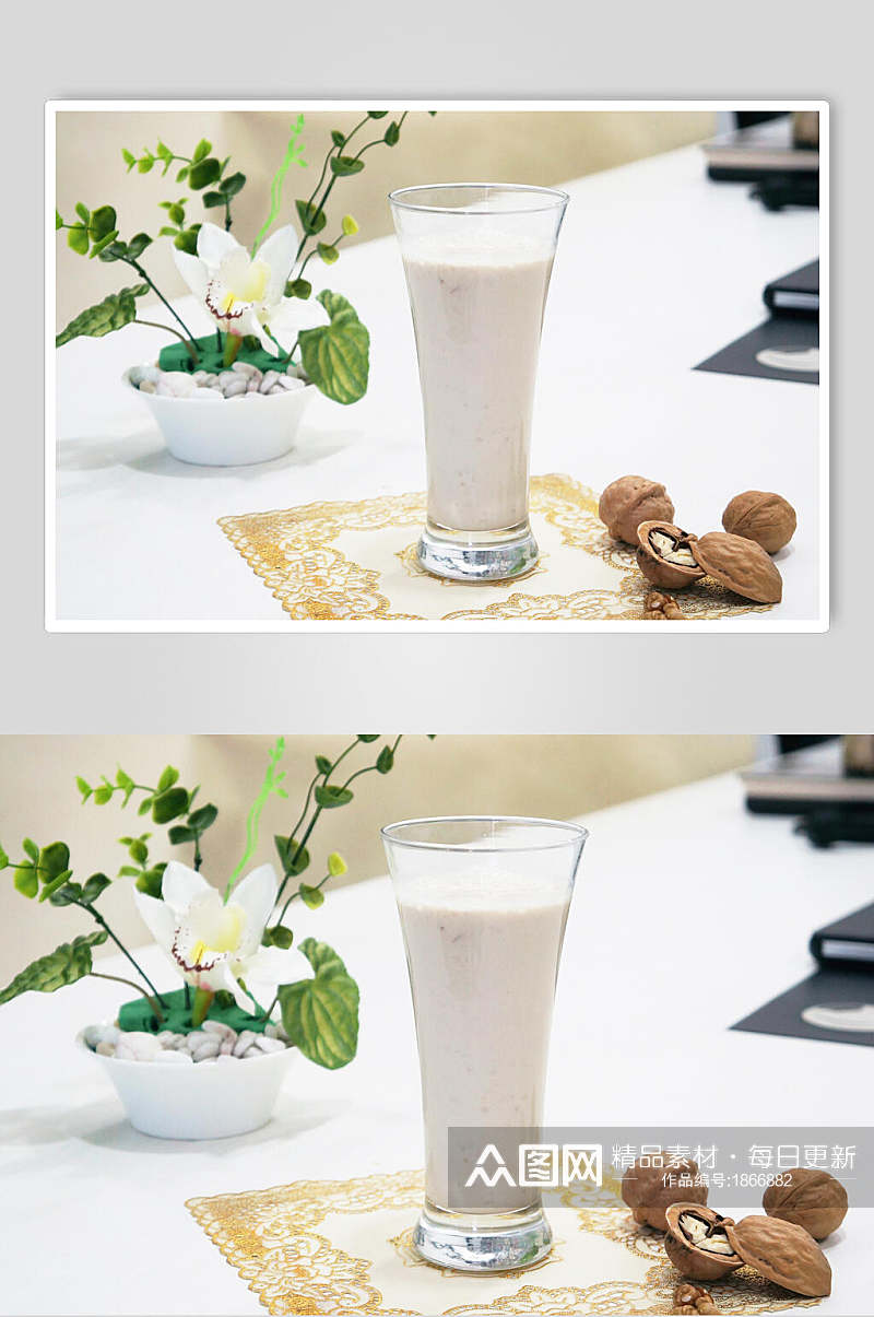 牛奶早餐摄影元素图片素材