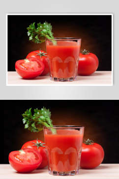 绿色有机西红柿摄影背景图片