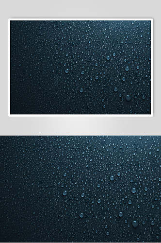 真实透明水珠雨滴摄影图片