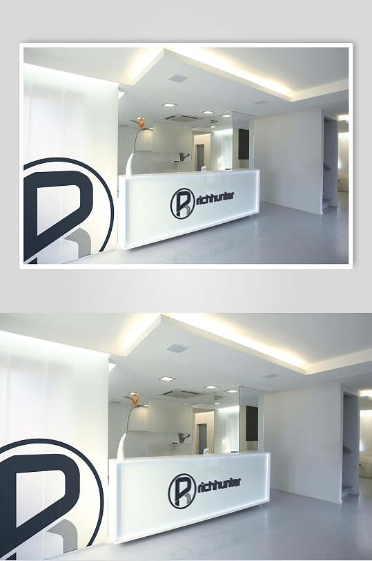 形象墙前台整套VI样机效果图-众图网