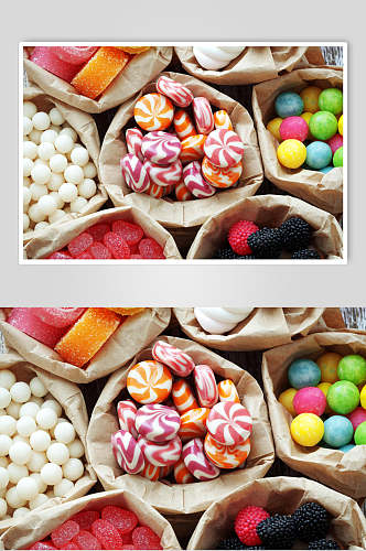 彩虹糖果摄影素材图片