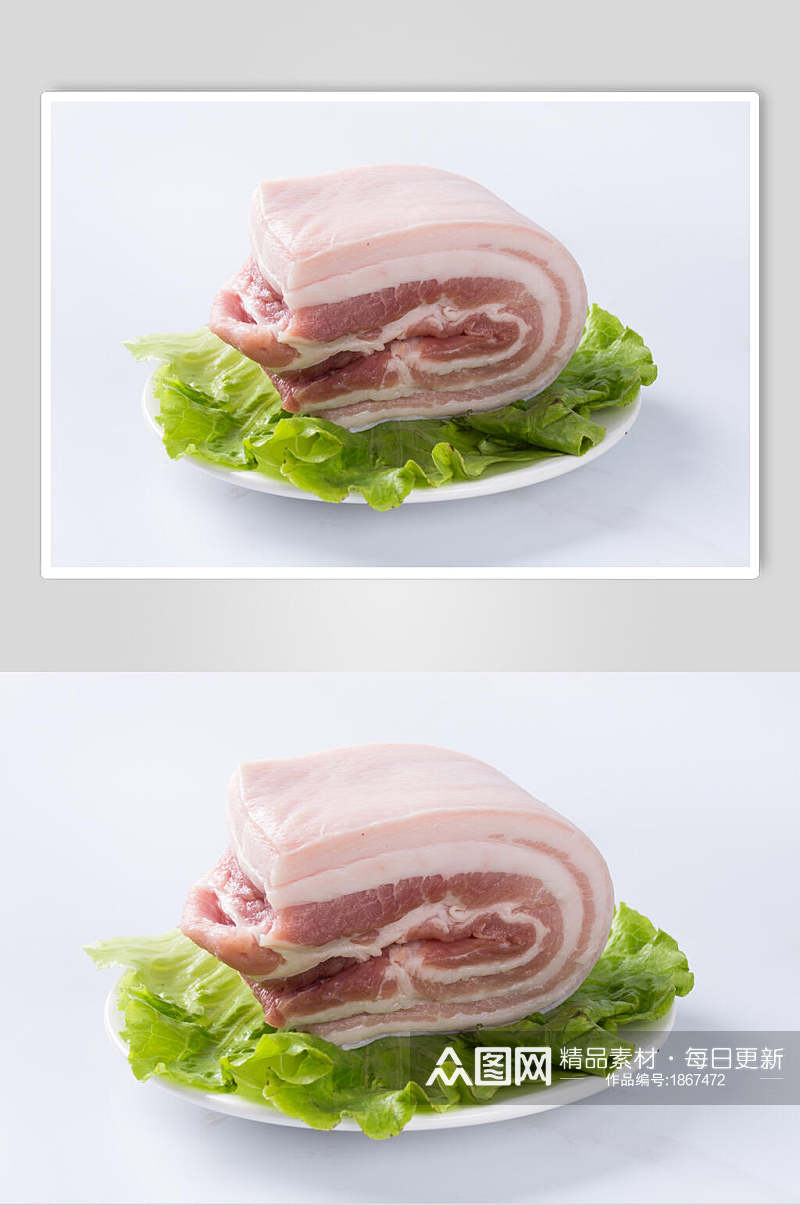有机健康猪肉摄影背景图片素材
