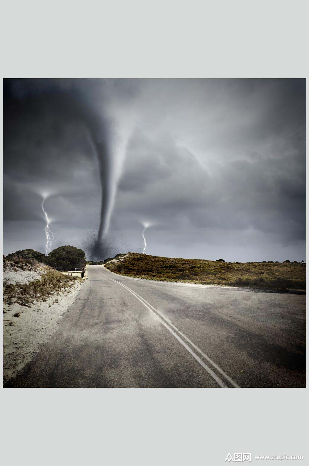 可怕龙卷风摄影素材图片