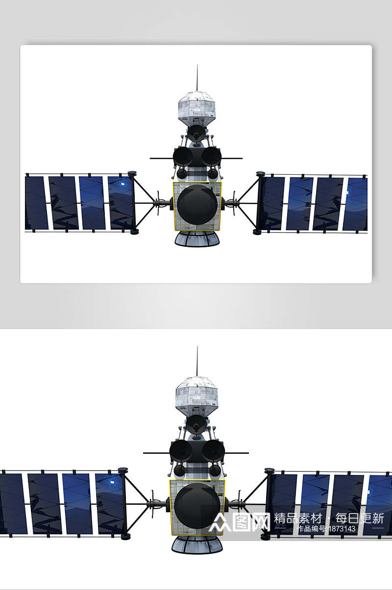 真实太空人造卫星摄背景图片素材
