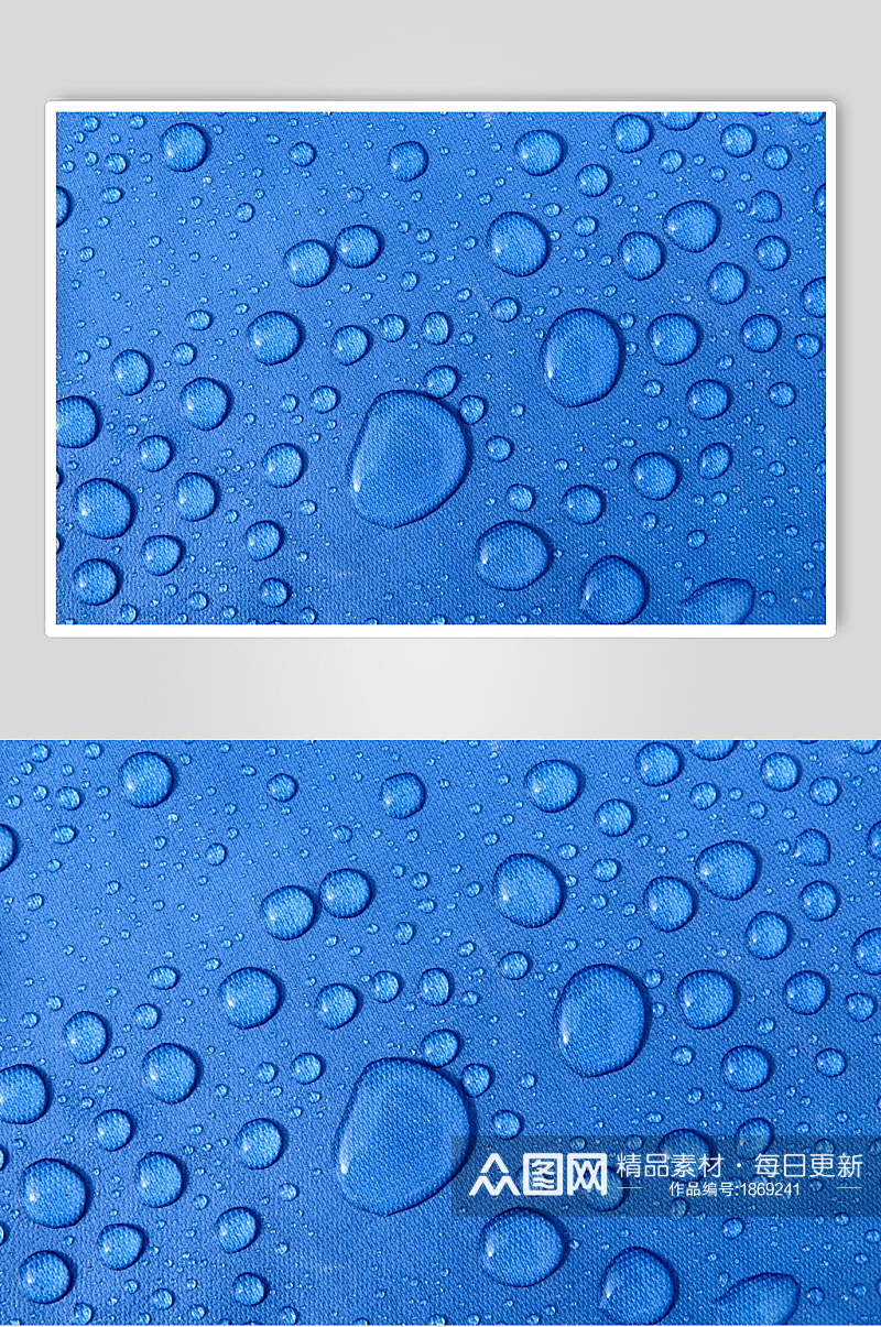 原创透明水珠雨滴图片素材