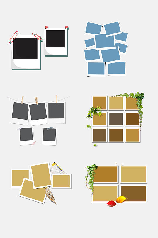 卡通创意相框边框设计元素