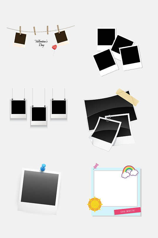 创意照片边框图片-创意照片边框设计素材-创意照片边框模板下载