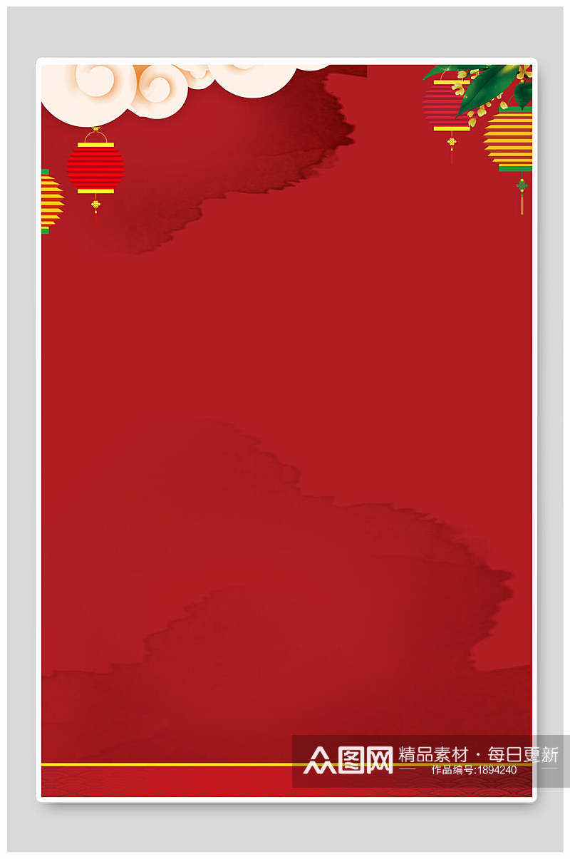 国潮喜庆春节海报背景素材素材