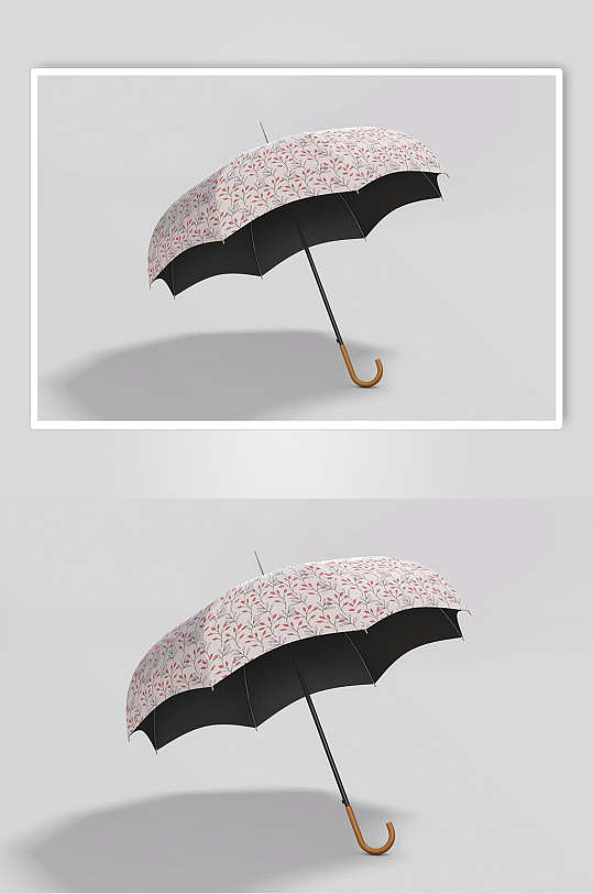 时尚绘画雨伞样机效果图