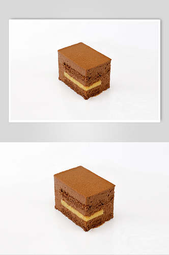 褐色巧克力慕斯蛋糕图片