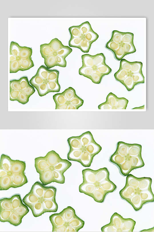 秋葵片蔬果图片