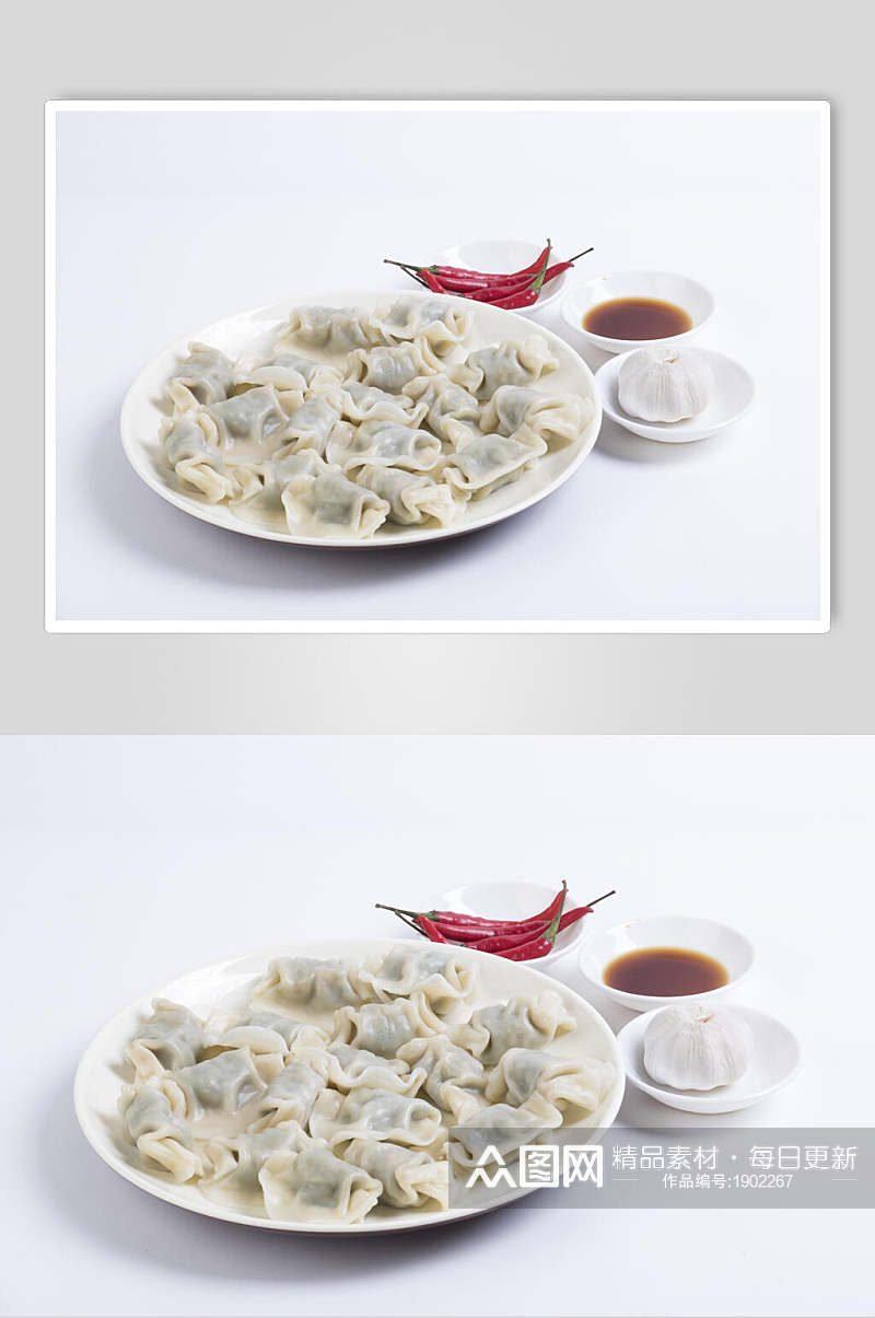 秀色可餐水饺饺子图片素材